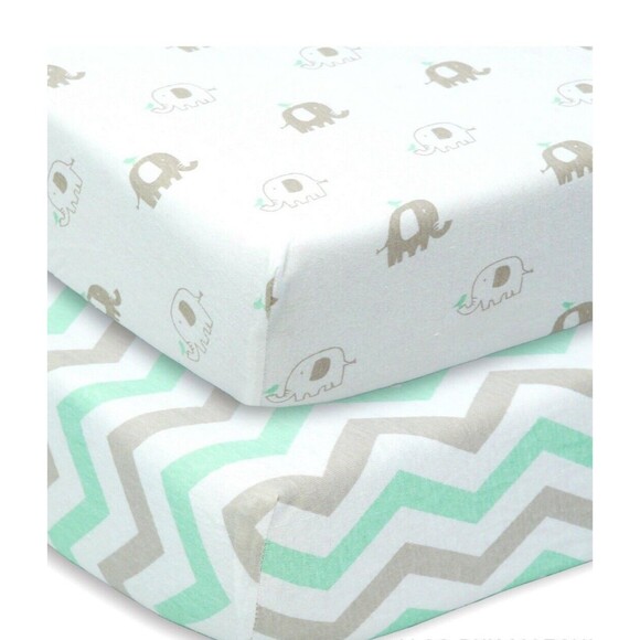 Cuddly Cubs Changing Pad Fitted Covers - 2 Pack - Snuggly Soft Plush Cotton - Picture 9 of 12